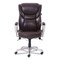 SertaPedic Emerson 300-lb. Capacity Executive Task Chair - Brown/Silver